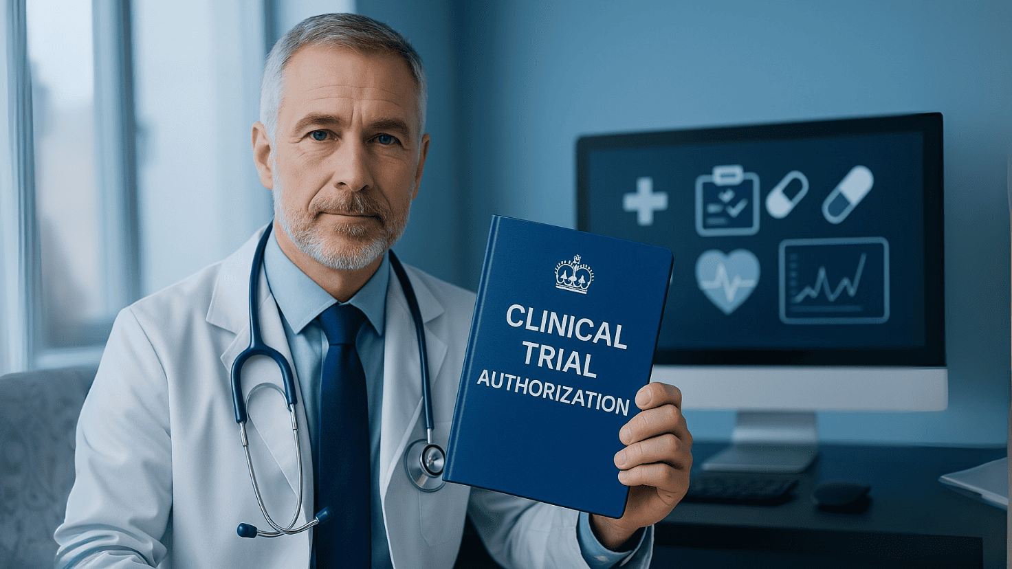 Clinical Trials for Medicines: Apply for Authorisation in the UK Publisher: MHRA (UK Medicines and Healthcare products Regulatory Agency)